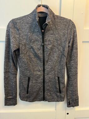 lululemon athletica Women's Full-Zip Gray Heather Jacket- define jacket